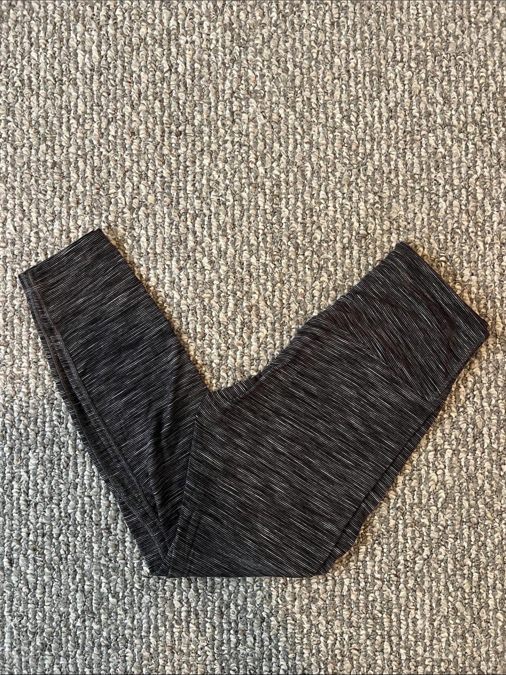 Lululemon Black/Gray Space-Dye Leggings